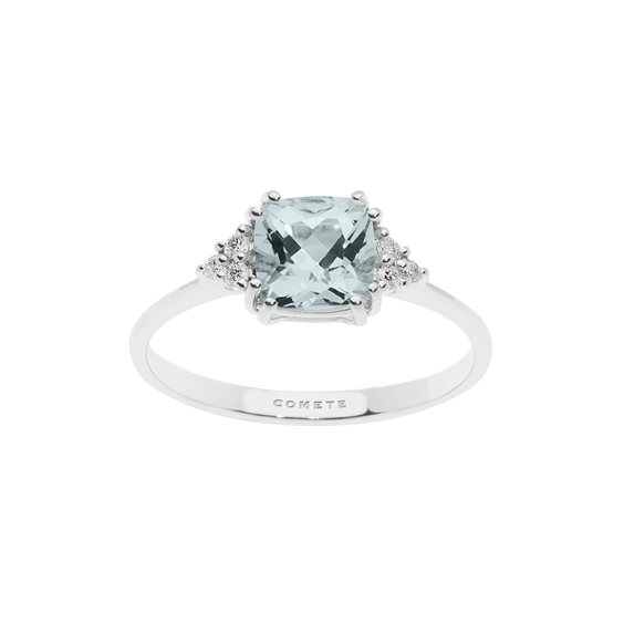 Anneau Comete Femme Acquamarina in Or blanc 1.0 Ct ANQ308 - ANQ308